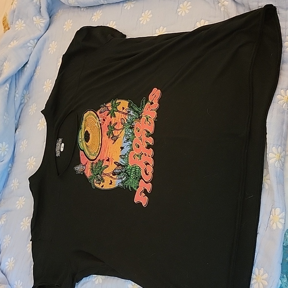 Torrid 0 Foo Fighters Classic Fit Cotton Keyhole Tee